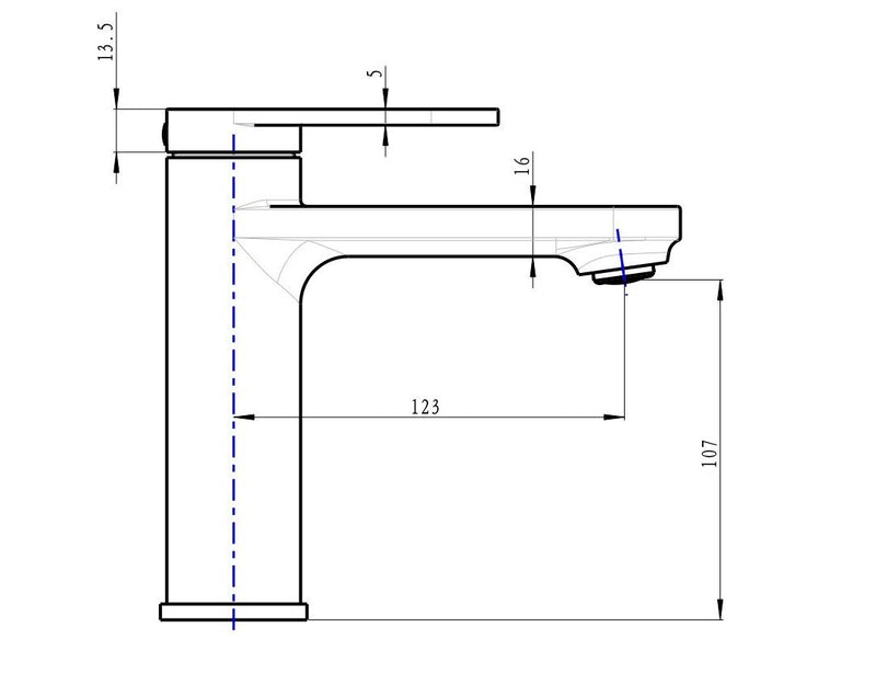 Linsol Capo Basin Mixer Brushed Brass