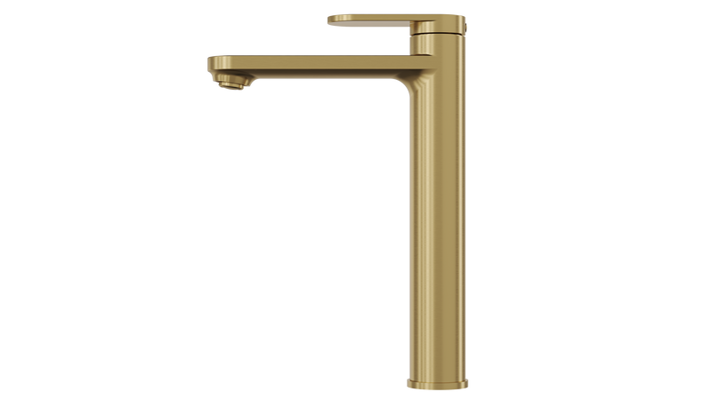 Linsol Capo Tall Basin Mixer Brushed Brass