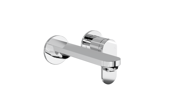 Linsol Capo 2-Plate Wall Basin/Bath Mixer Chrome