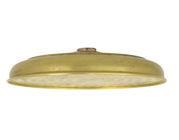 raw brass round 200mm shower head 