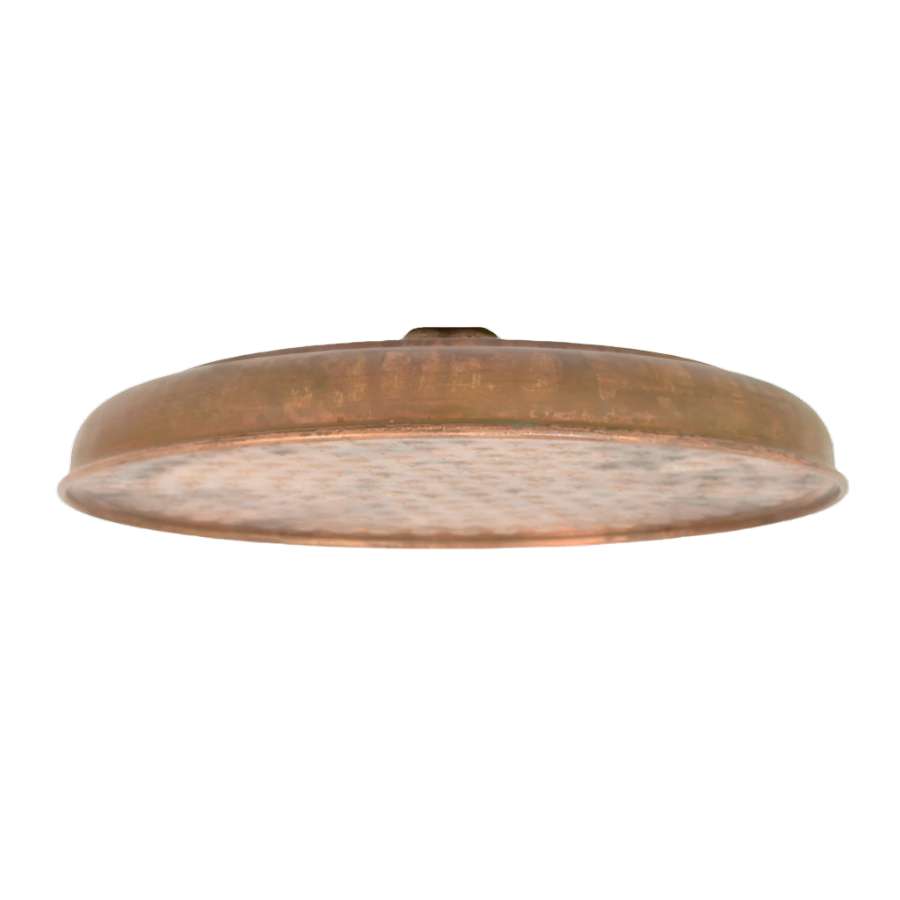 raw copper round 200mm shower head 