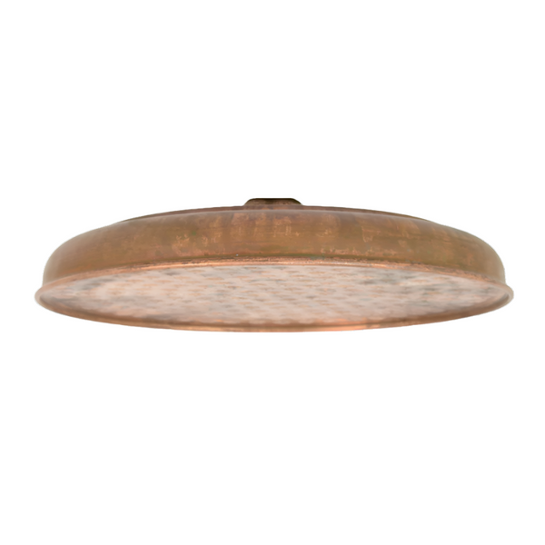 raw copper round 200mm shower head 