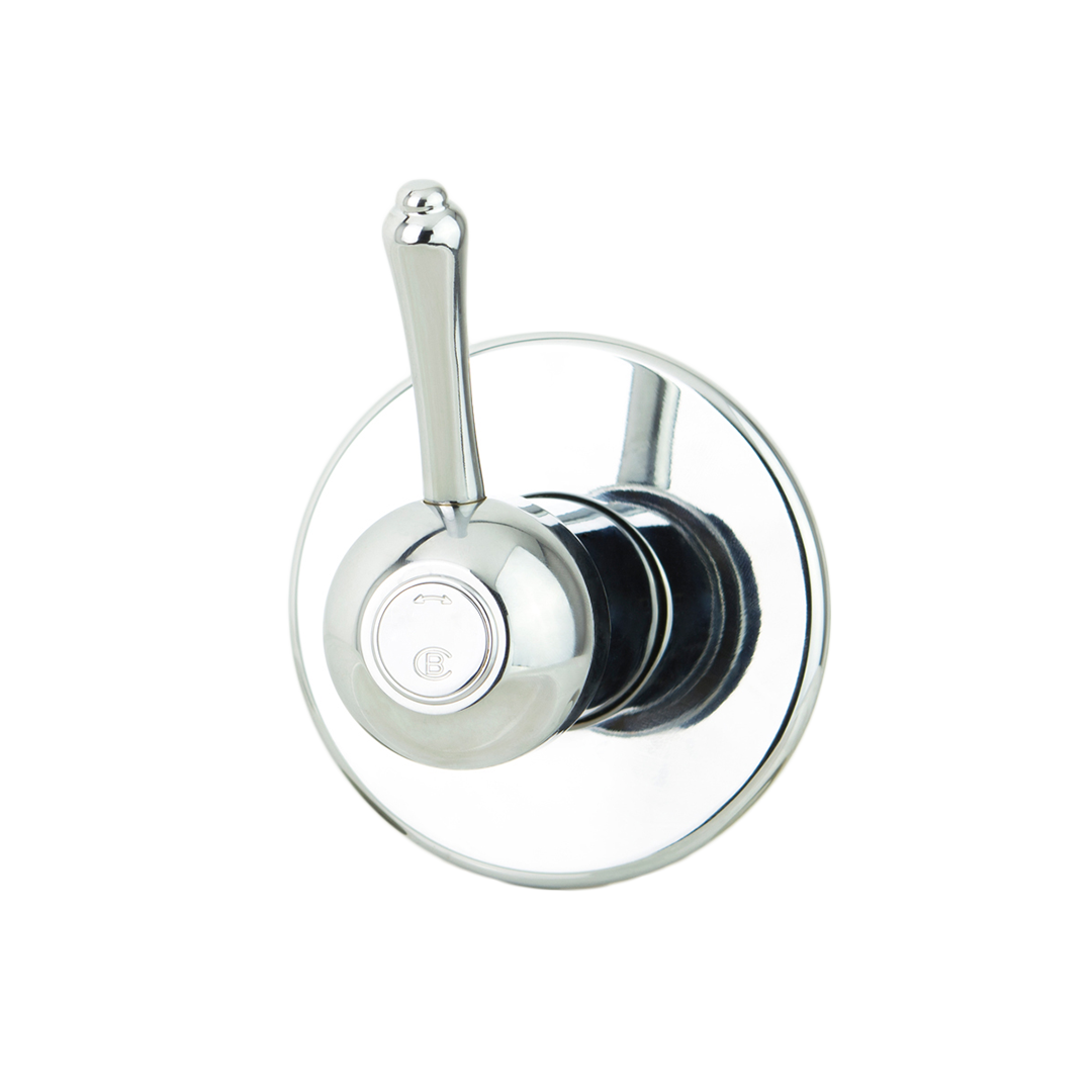 traditional stye bathroom wall diverter mixer tap