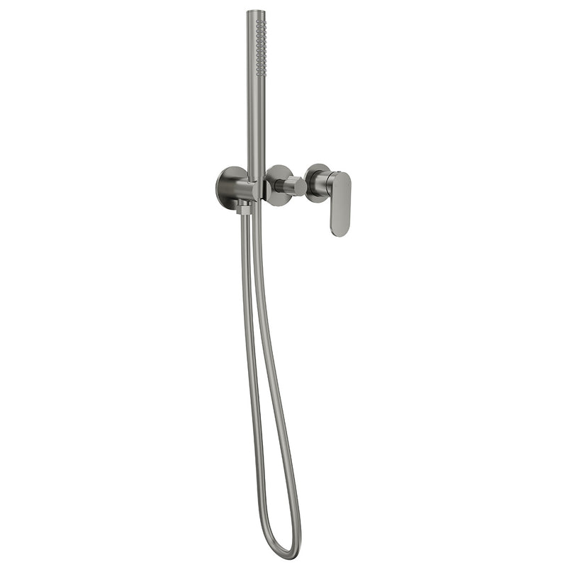 Linsol Capo 3-Plate Wall Mixer with Hand Shower Gunmetal