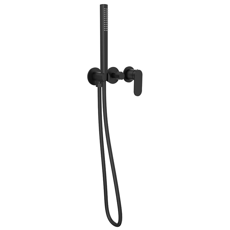 Linsol Capo 3-Plate Wall Mixer with Hand Shower Matte Black