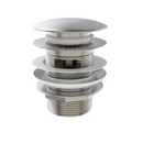 Mushroom bathroom bath plug and waste brushed nickel