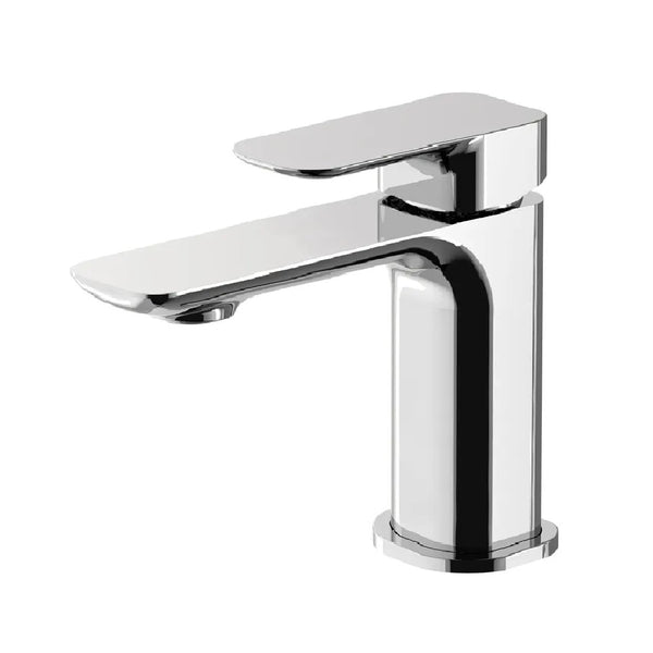 square chrome single lever bathroom basin water mixer tap