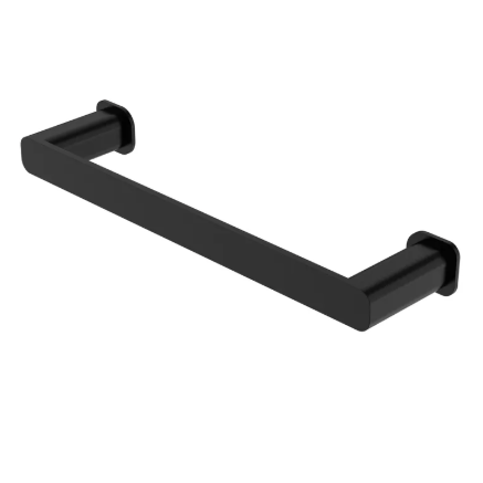 Black metal hand towel bar 