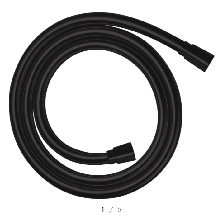 Hansgrohe 1.6m Flexible Textile bathroom Shower Hose Matte  Black