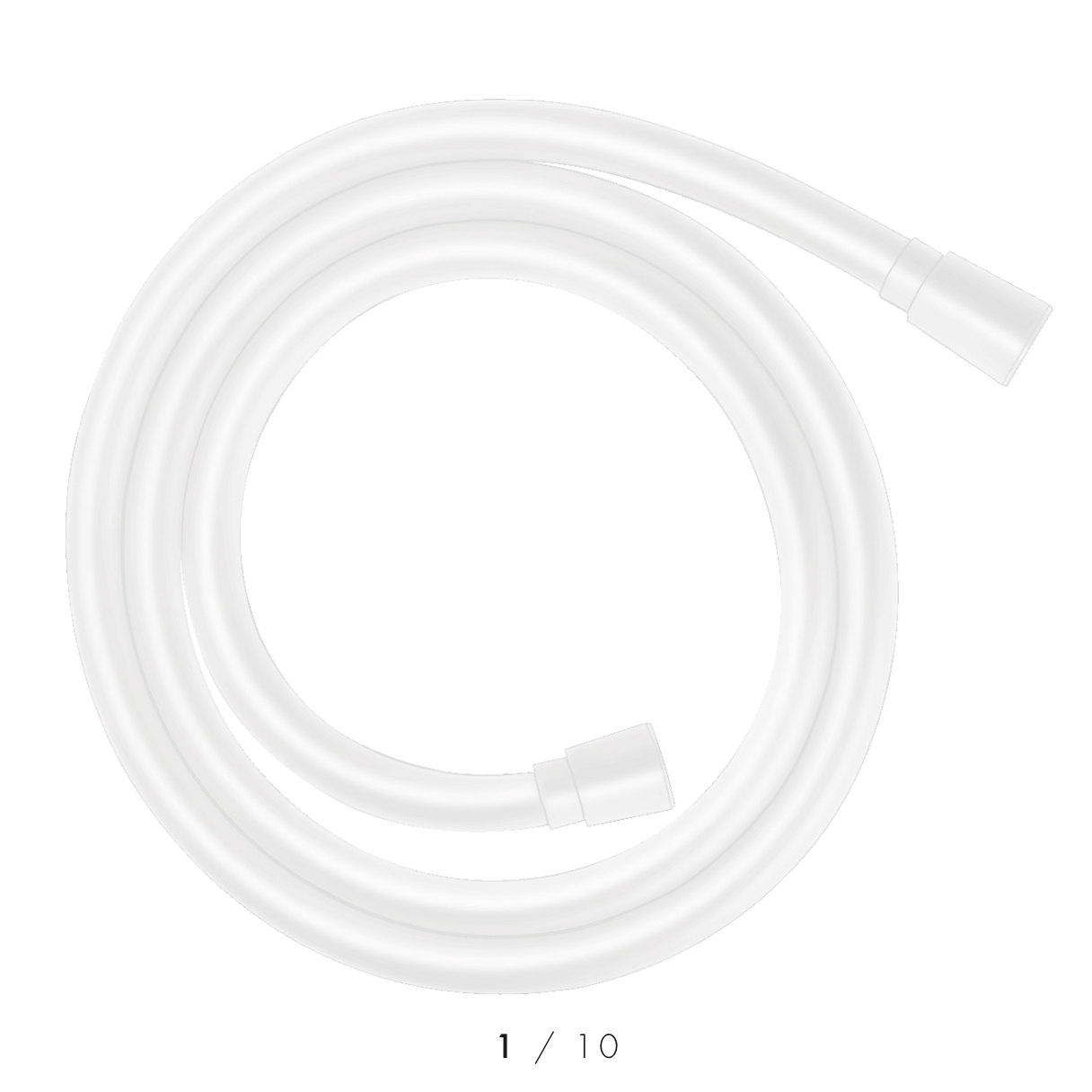 Hansgrohe 1.6m Flexible Textile bathroom Shower Hose Matte White