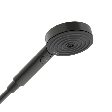 Brushed Black Chrome shower head with handheld arm 