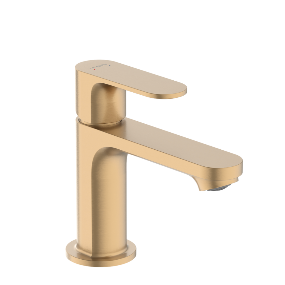 single lever basin mixer tap brushed bronze 