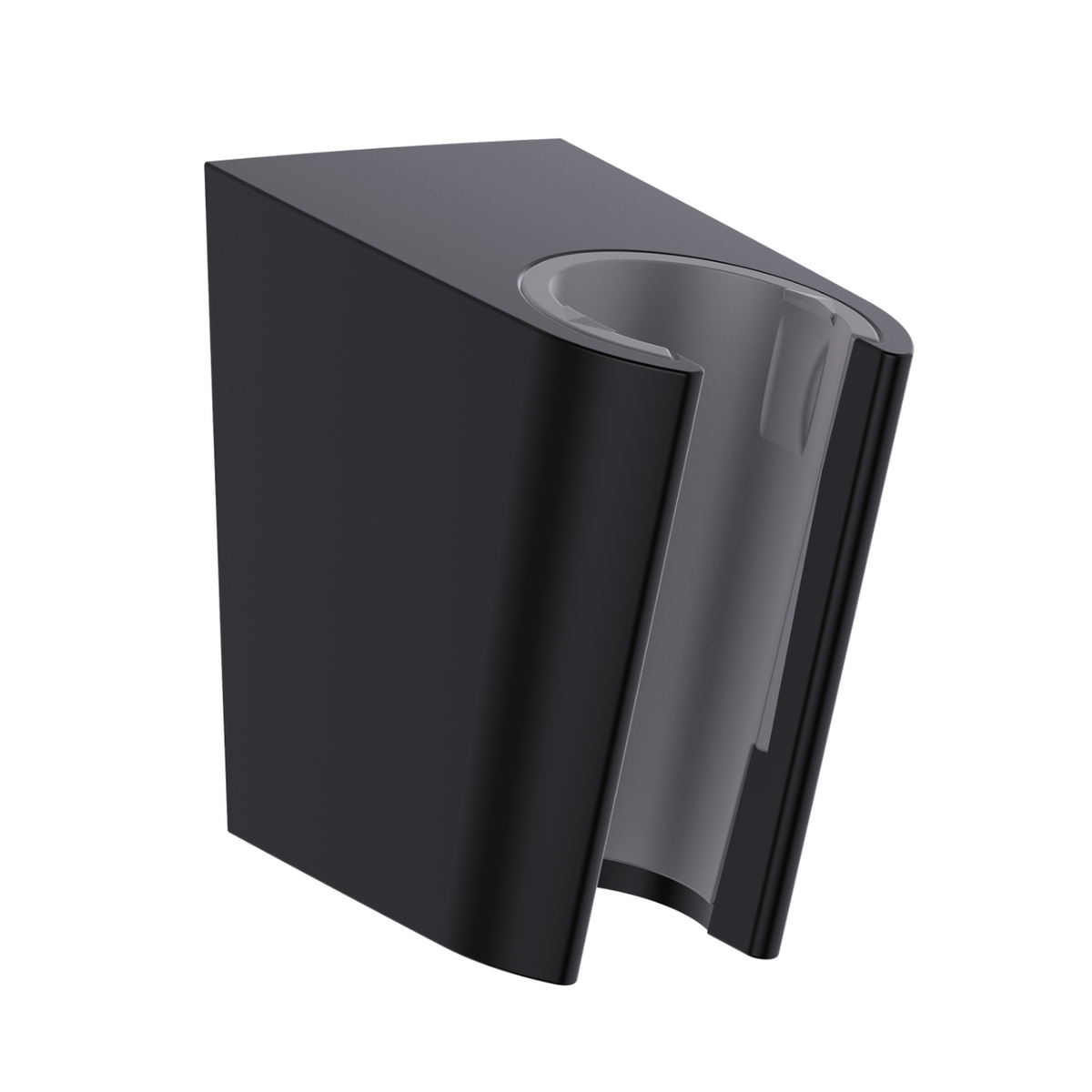 Matte black wall mount shower holder 
