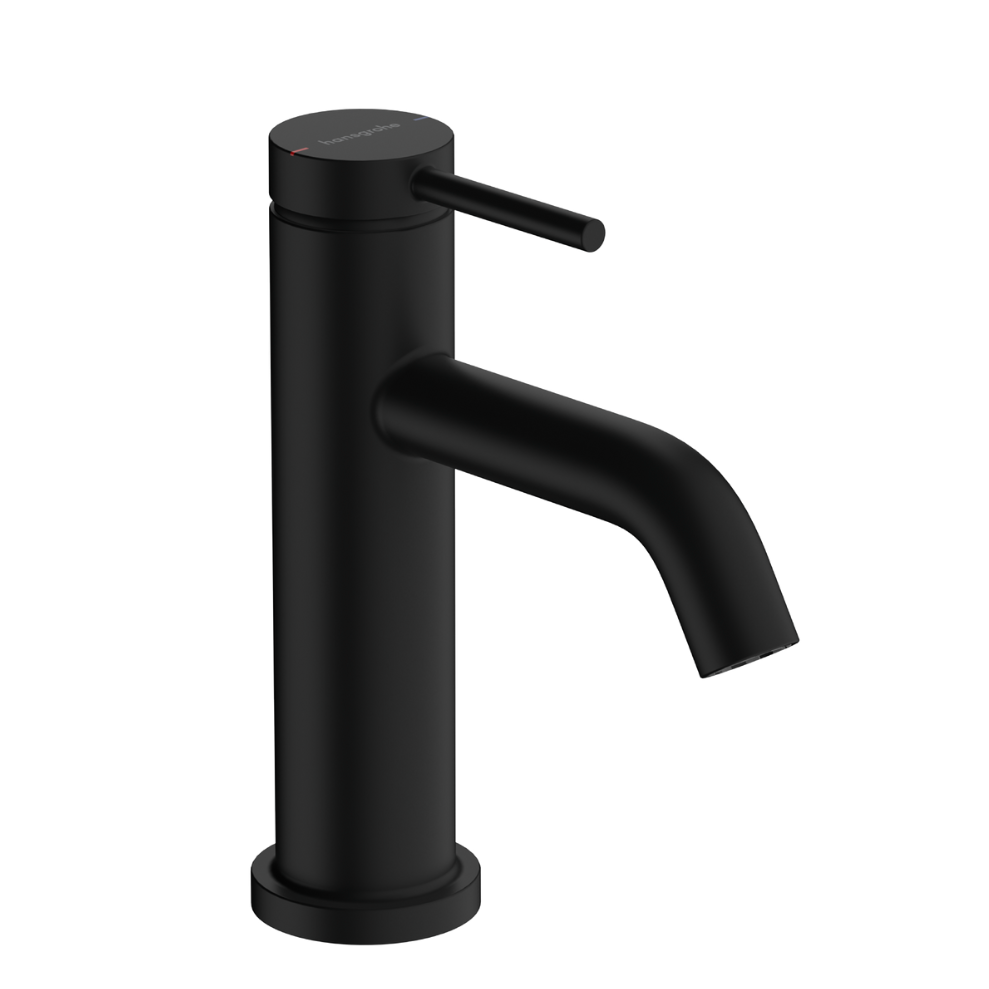 matte black bathroom basin mixer  with pin handle