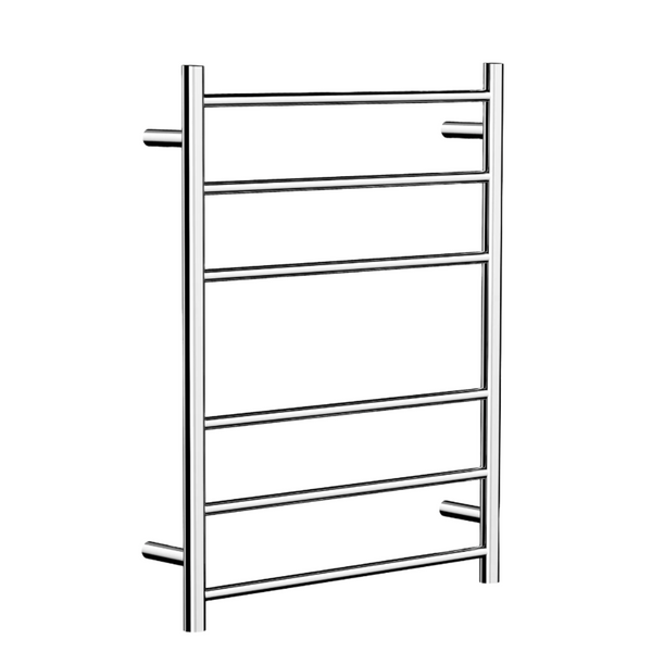 Linsol Avid Round 6 Bar Heated Towel Rail Chrome 800x600mm