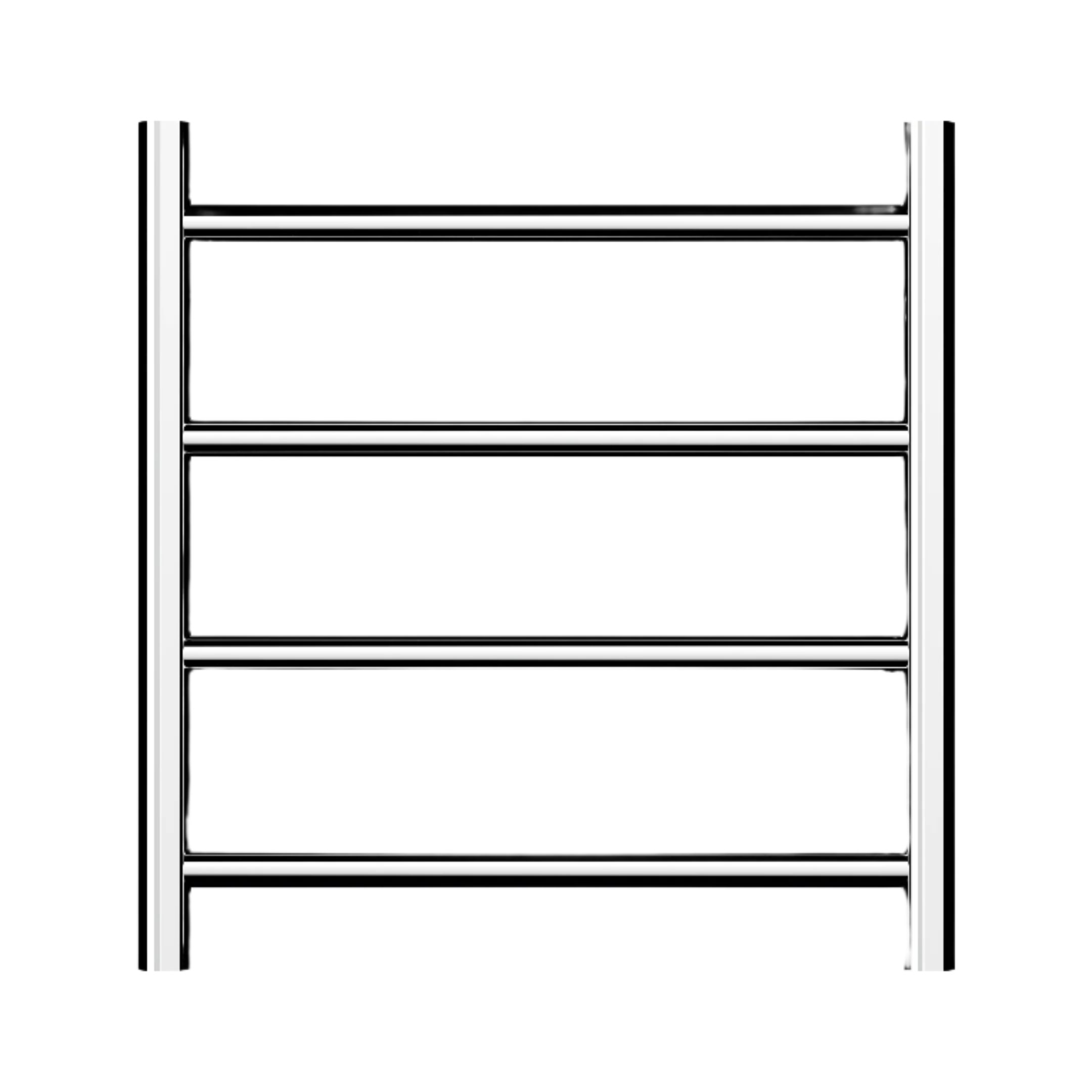 Linsol Allegra Round  4 Bar Heated Towel Rail Chrome 450x500mm