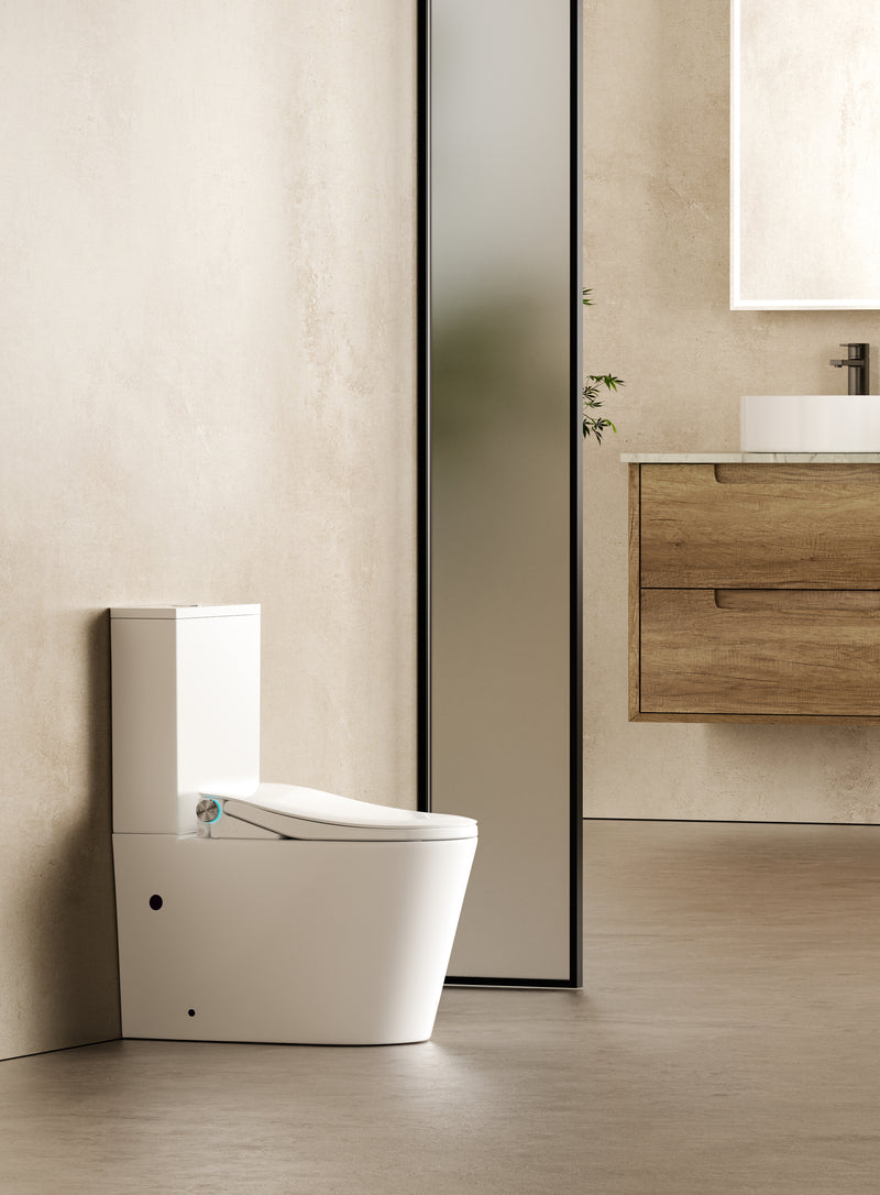 intelligent rimless back to wall bidet toilet suit