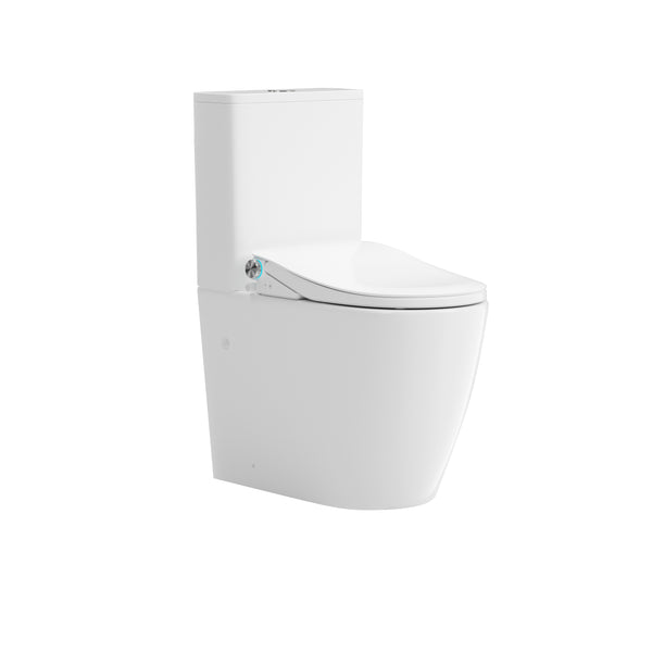 intelligent rimless back to wall bidet toilet suit