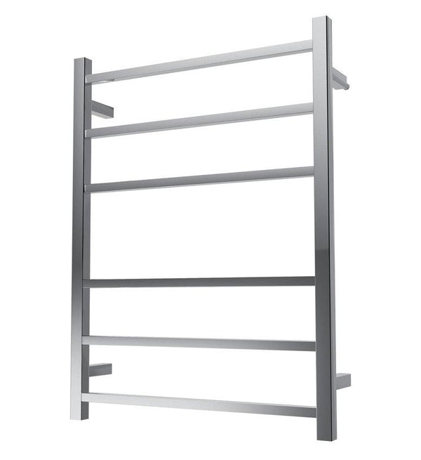 Linsol Spirit Square 6 Bar Heated Towel Rail Chrome 800x600mm