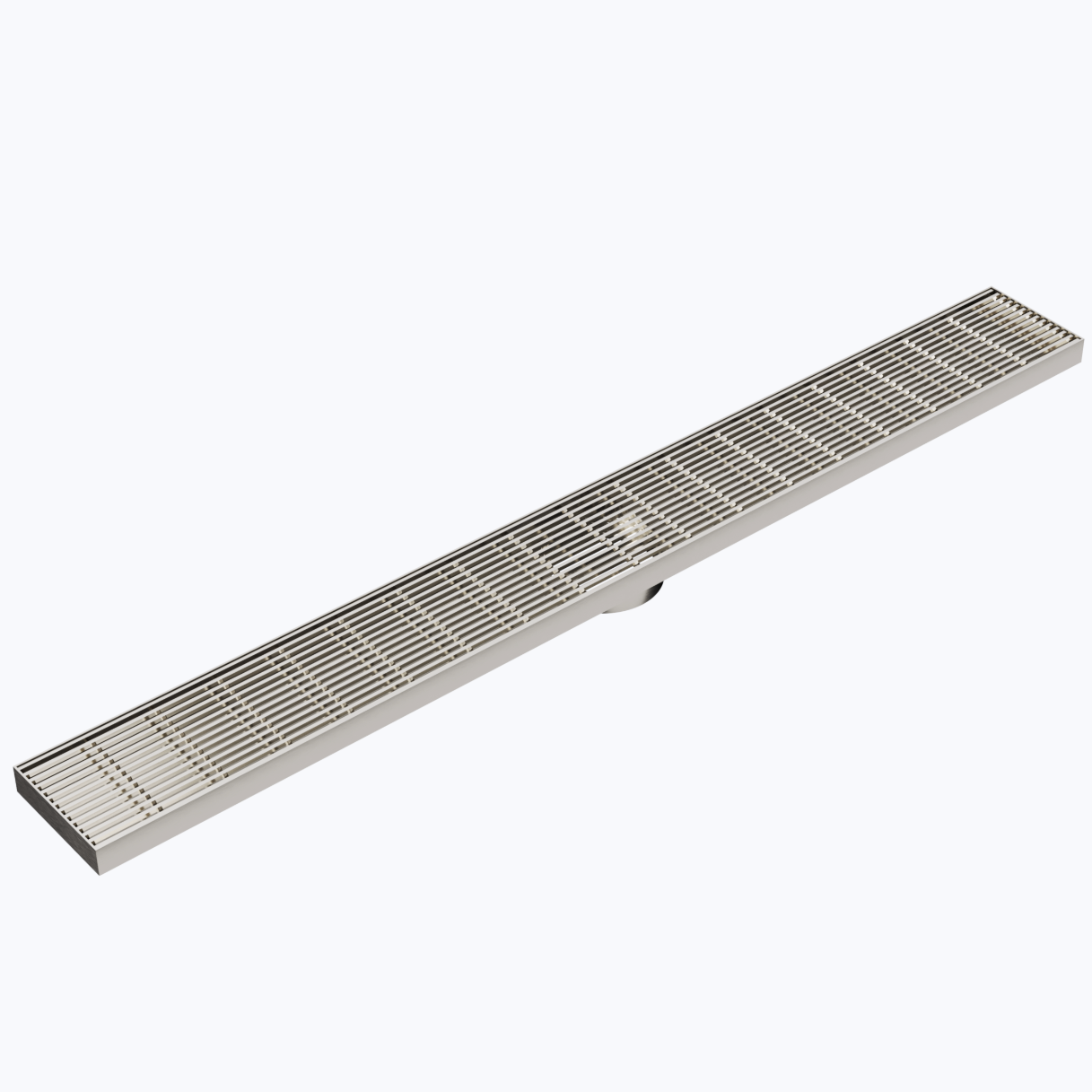 1000mm bath shower grate in brushed nickel