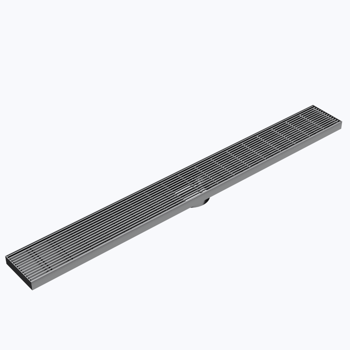 Metal water drain grate for bathroom gunmetal finish 1000mm