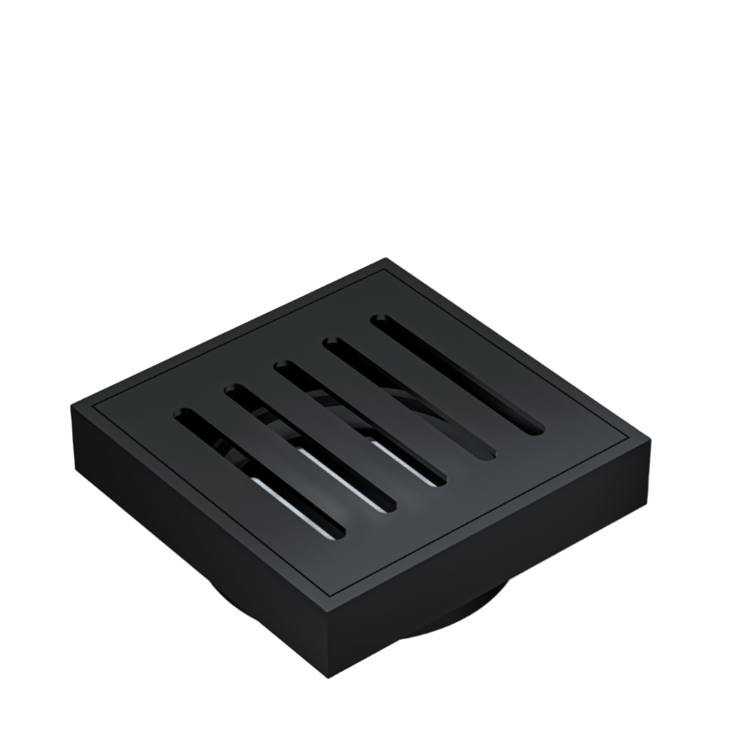 matte black bathroom water drain 