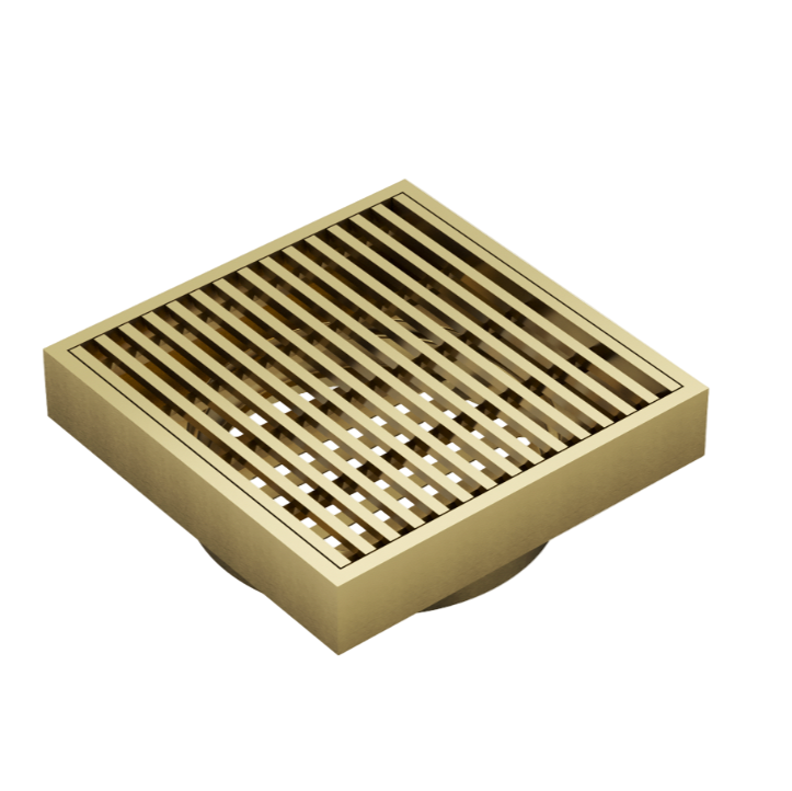 brushed brass bathroom waste heel gaurd