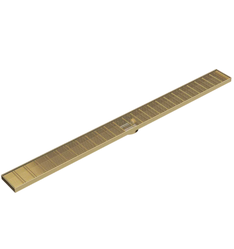 shower water drainage bath shower grate brushed brass 1500mm