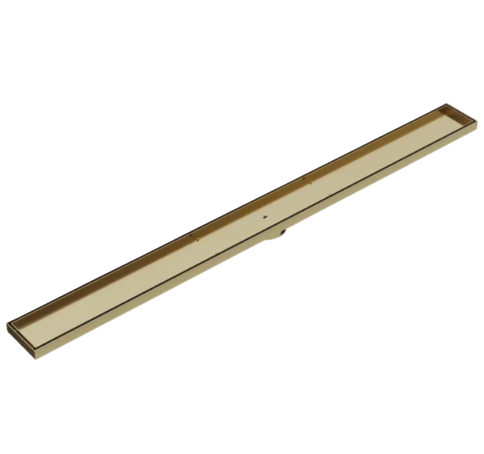 Brushed brass water drain for shower 1500mm