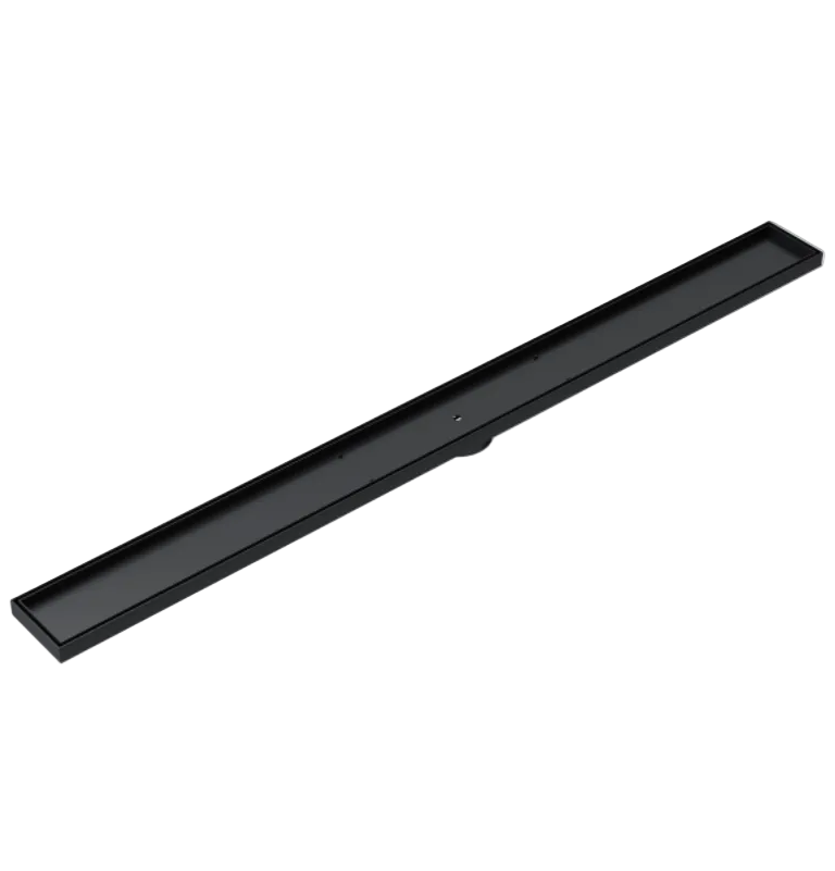 1500mm matte black tile insert bathroom shower grate