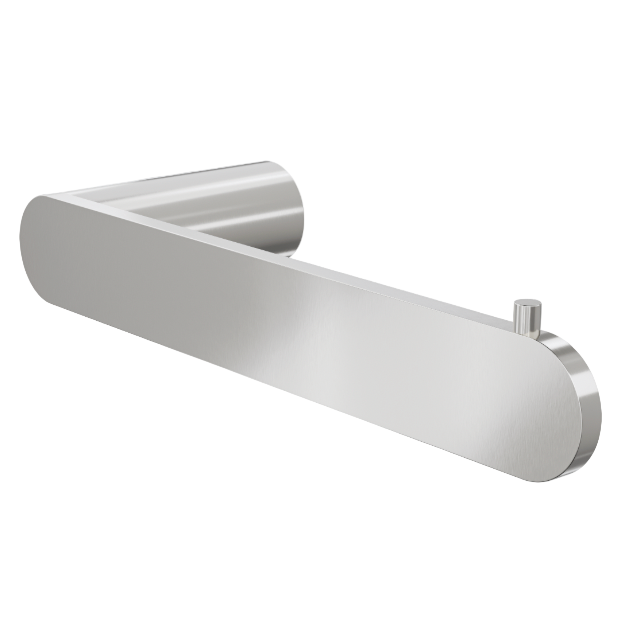 brushed nickel oval shape toilet paper holder