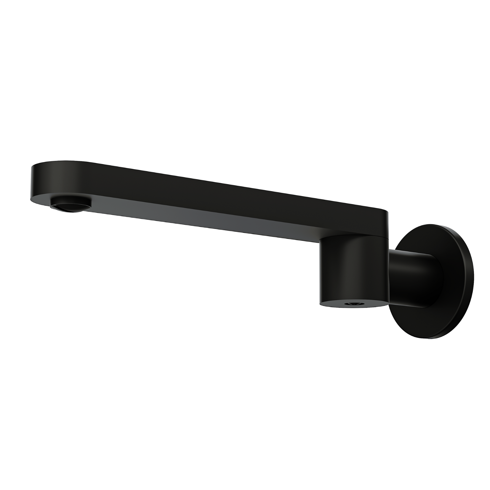 matte black modern swivel bath spout