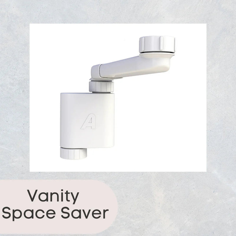 Otti Hampshire Satin White Wall Hung Curve Vanity 900mm