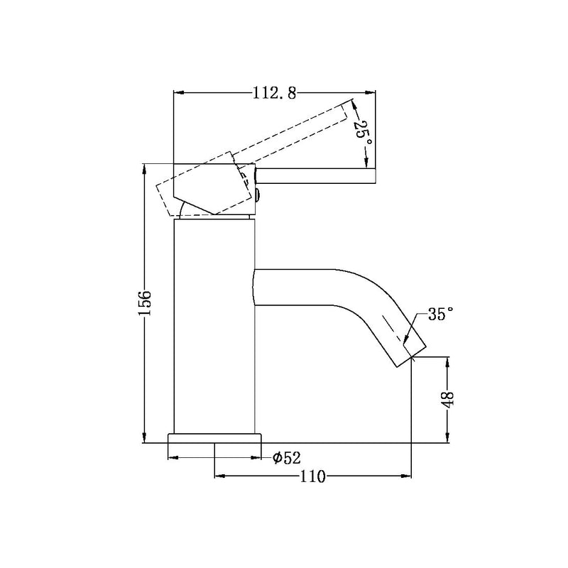 Nero Dolce Basin Mixer Brushed Nickel