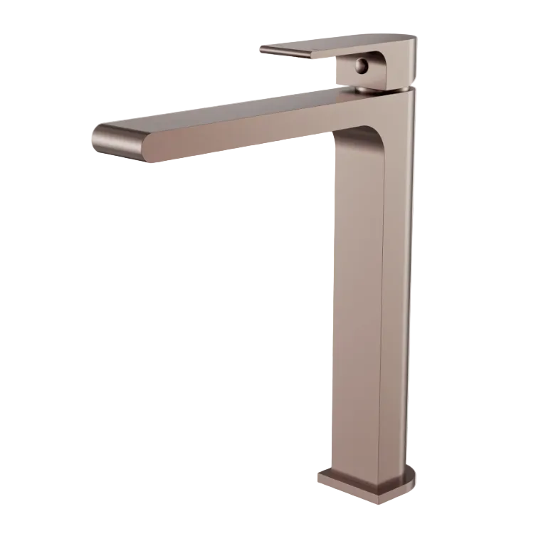 Nero Bianca Extended Basin Mixer Brushed Bronze