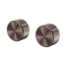 round brushed bronze wall top assemblies with ceramic spindles