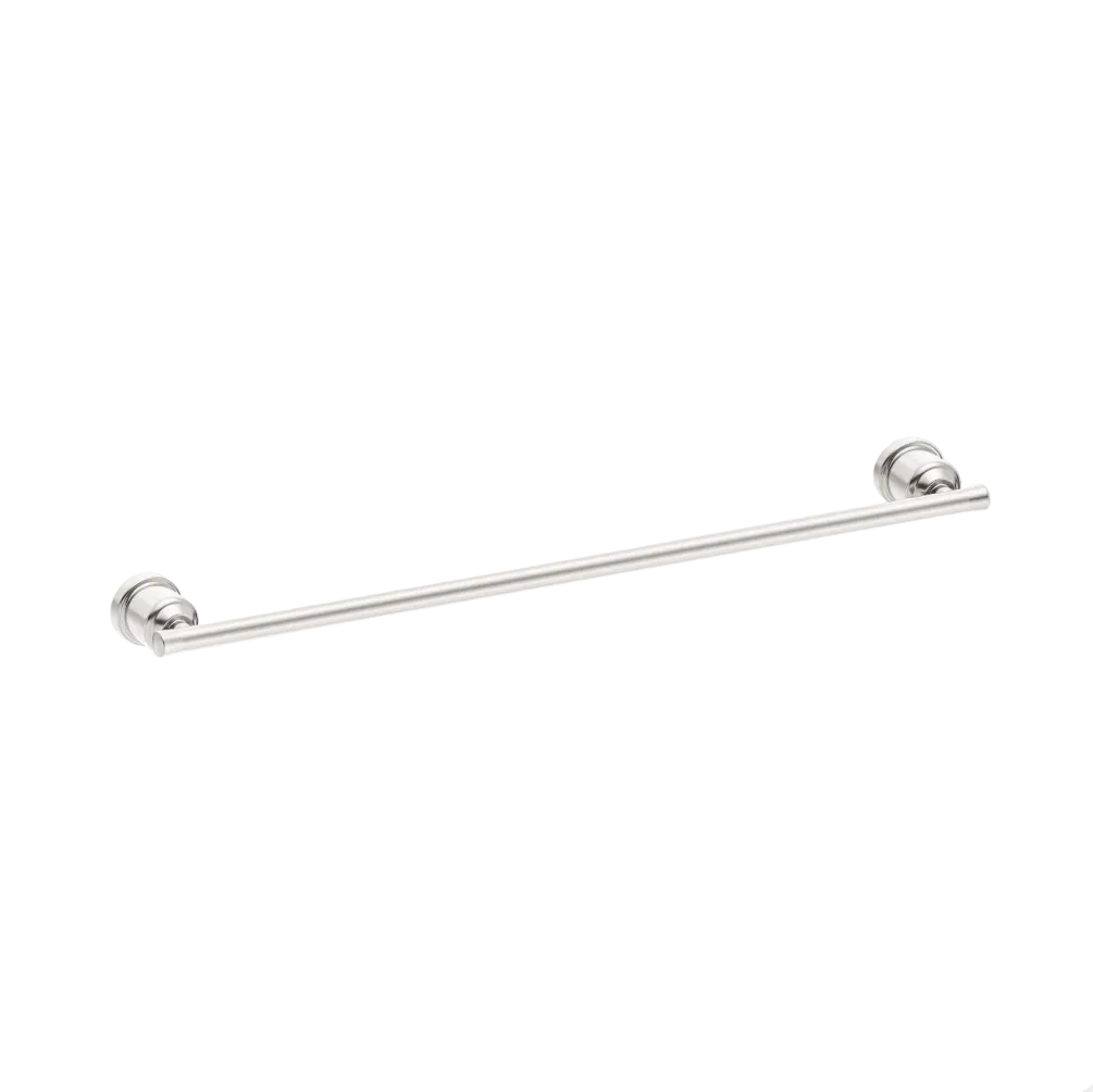 Brushed nickel heritage towel rail