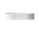 Otti Kensington Oval Fluted Counter Mount Basin Gloss White 560x350
