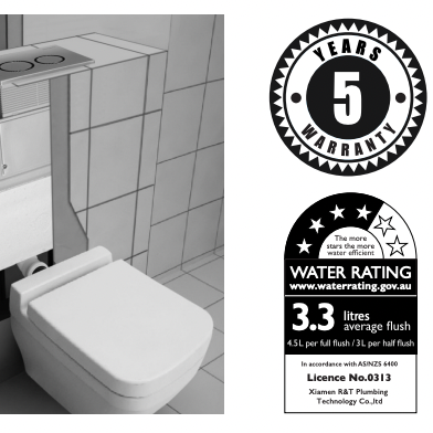 Paco Jaanson Breeze Frameless Inwall Undercounter Mechanical Cistern For Floor Mount Toilet Pans