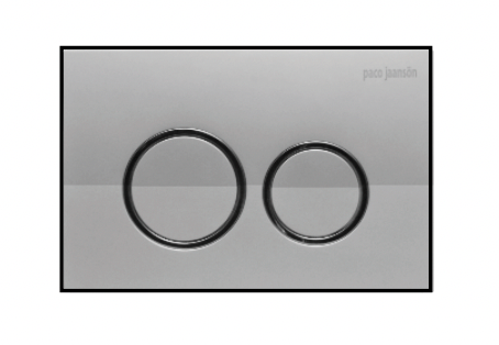 round inwall under counter toilet pan cistern chrome  round dual flush  buttons