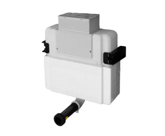 concealed inwall cistern for low level or undercounter installation for floor mount toilet pans