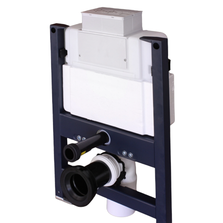 concealed inwall cistern for low level or undercounter installation for wall hung pans