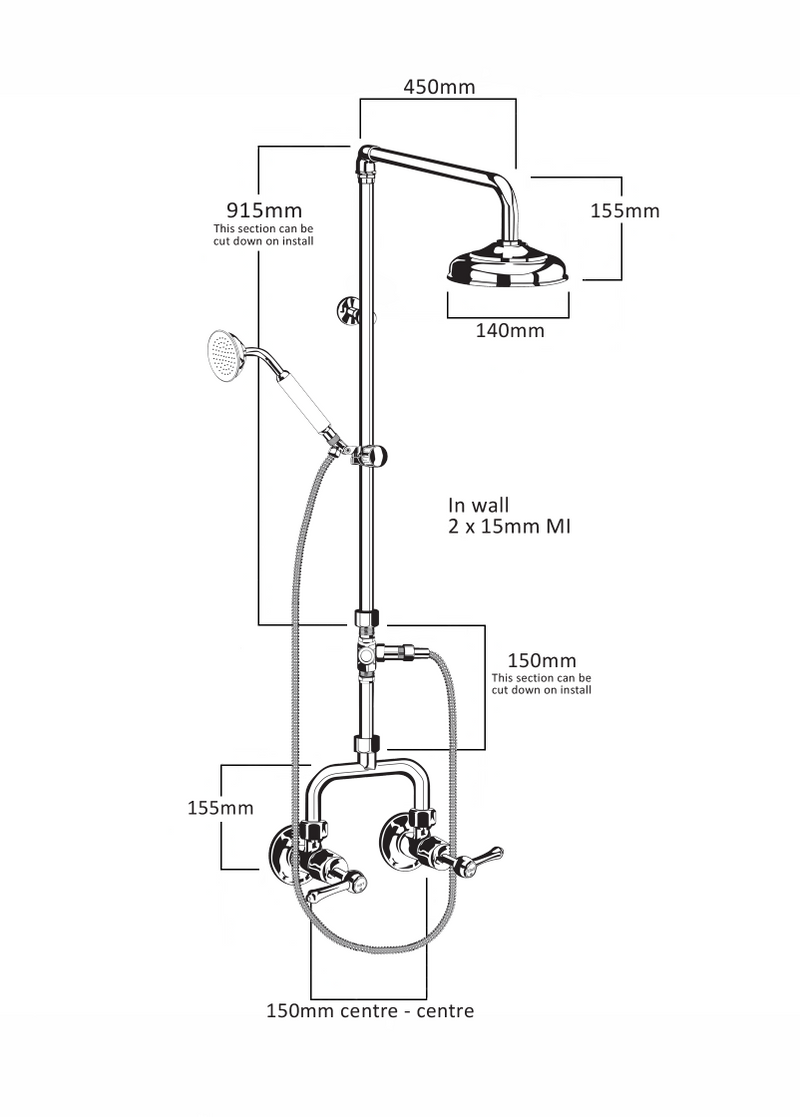 CB Ideal Roulette  Lever Combination Shower