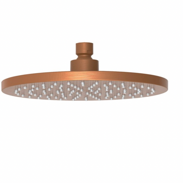 220mm brushed copper shower head