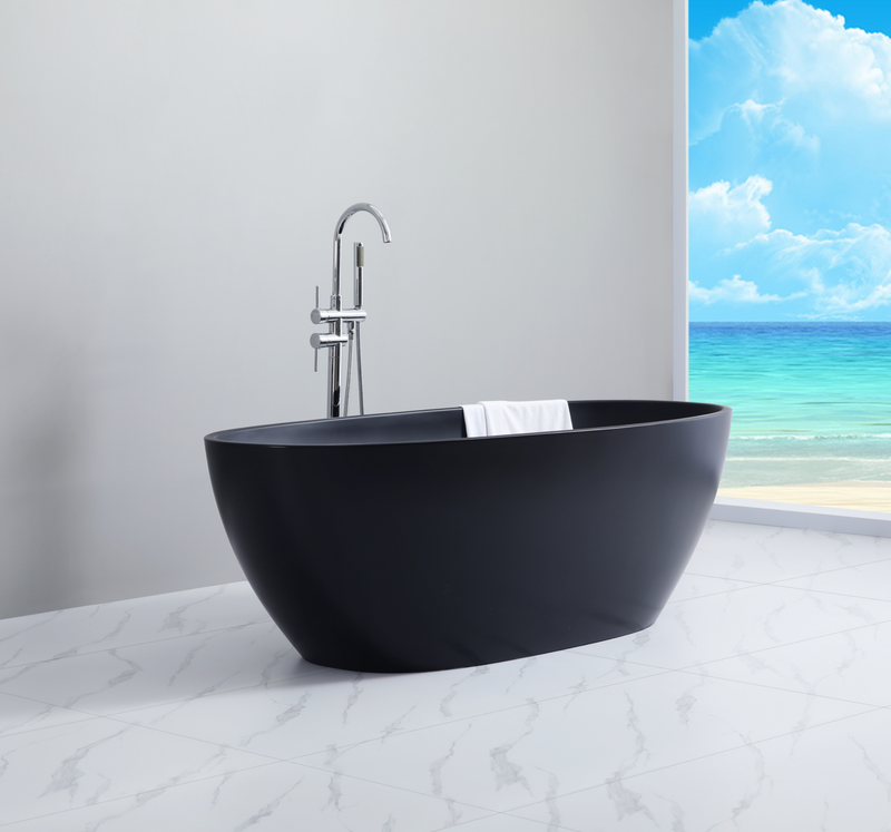 Donii Zilon 1700 Freestanding Bath Matte Black