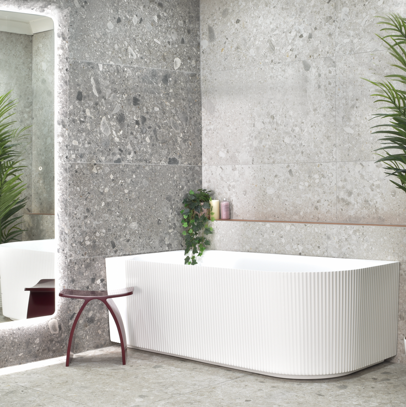 Donii Verona Corner Bath Gloss White 1500/1700