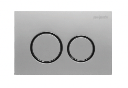 Paco Jaanson Dual Flush Buttons For Undercounter Cistern Matt Chrome