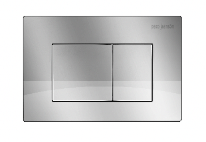 Paco Jaanson Dual Flush Control Plate Polished Chrome