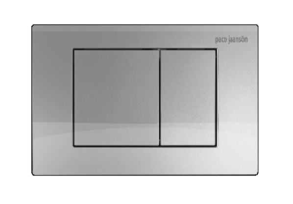 Paco Jaanson dual Flush Control Plate For Undercouner Cistern Polished Chrome