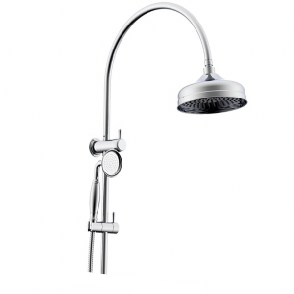 ADP Eternal Gooseneck Twin Shower Chrome